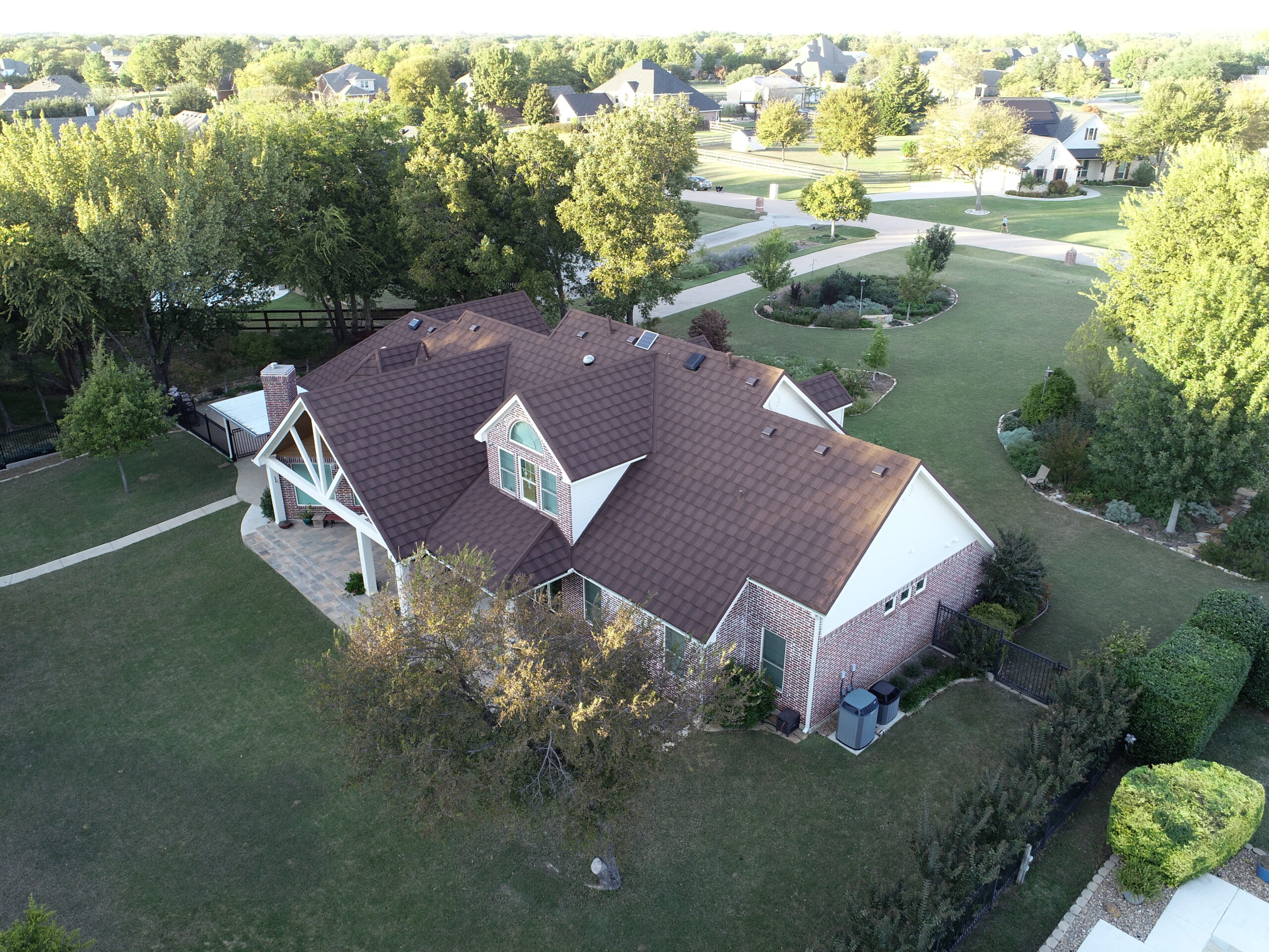 new roof drone photo